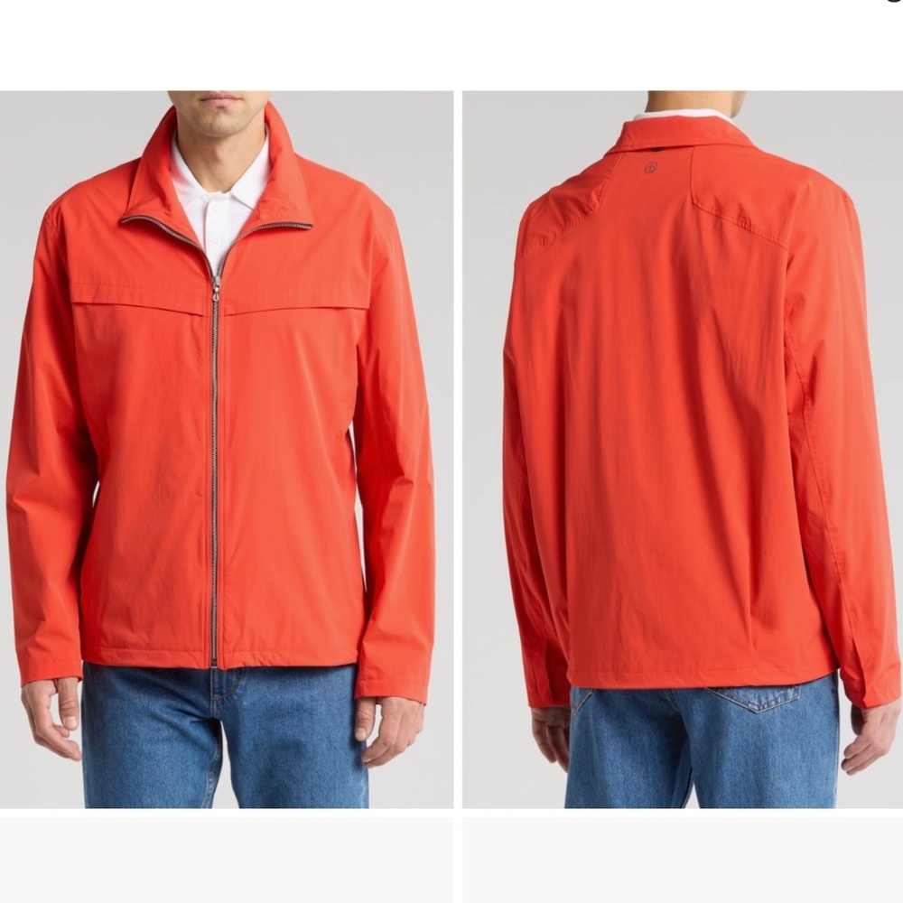 Rag & Bone Pursuit Grant Jacket Blood Orange SZ Large
